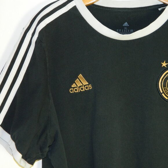 Adidas Men’s Black Soccer T-Shirt for “Deutscher Fussball-Bund” Size XL - Picture 5 of 15